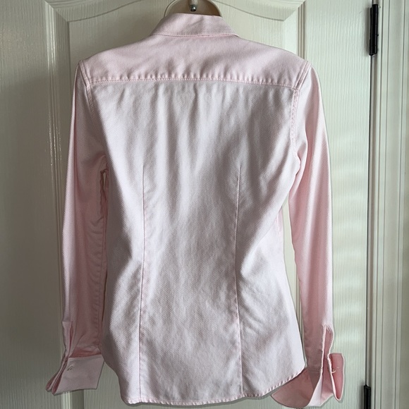 Pink Banana Republic Button Down Textured Blouse - Picture 4 of 6